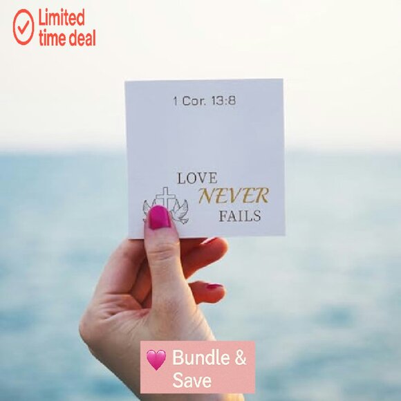 Gold Cross Bracelet with Bible Verse Engraving, Adjustable 7" Chain - Picture 7 of 8